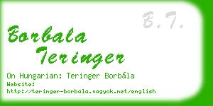 borbala teringer business card